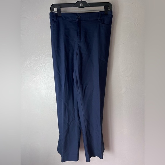 CJ Banks Women's Size 20WP Navy Straight Leg Pants with Front Pockets - Picture 1 of 4
